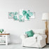 Wandbilder Wohnzimmer XXL Blumen Lilien Moderne Bild Abstrakt